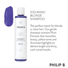 Load image into Gallery viewer, Philip B, Icelandic Blonde Shampoo
